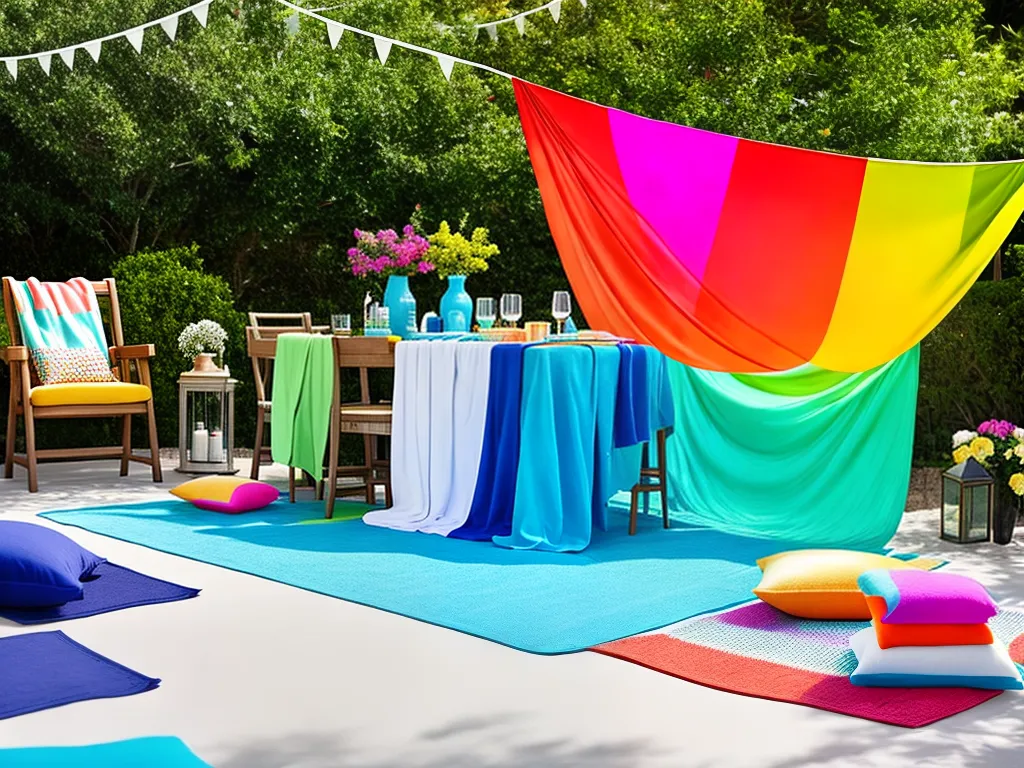 Ideias decoracao festa piscina toalhas 4