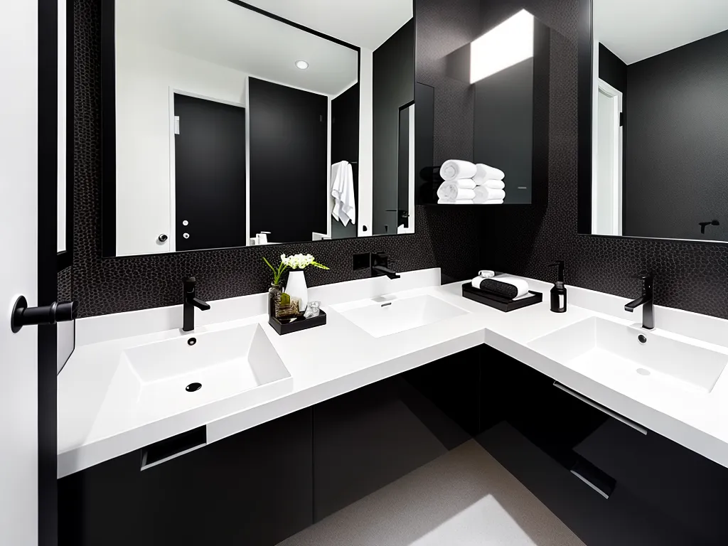 Imagens banheiros estilo geometrico ideias decoracao 2 3