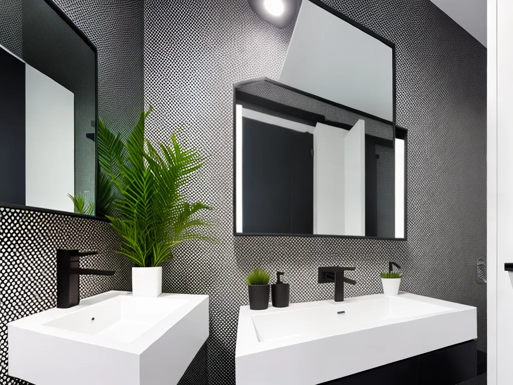 Imagens banheiros estilo geometrico ideias decoracao 3 2