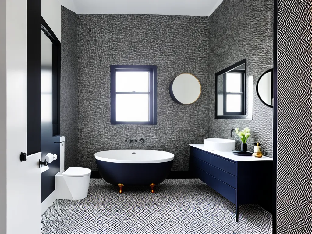 Imagens banheiros estilo geometrico ideias decoracao 4 2