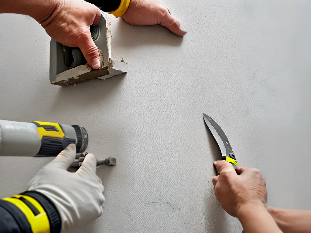 Imagens como consertar falhas em paredes de drywall Imagens como consertar falhas em paredes de drywall