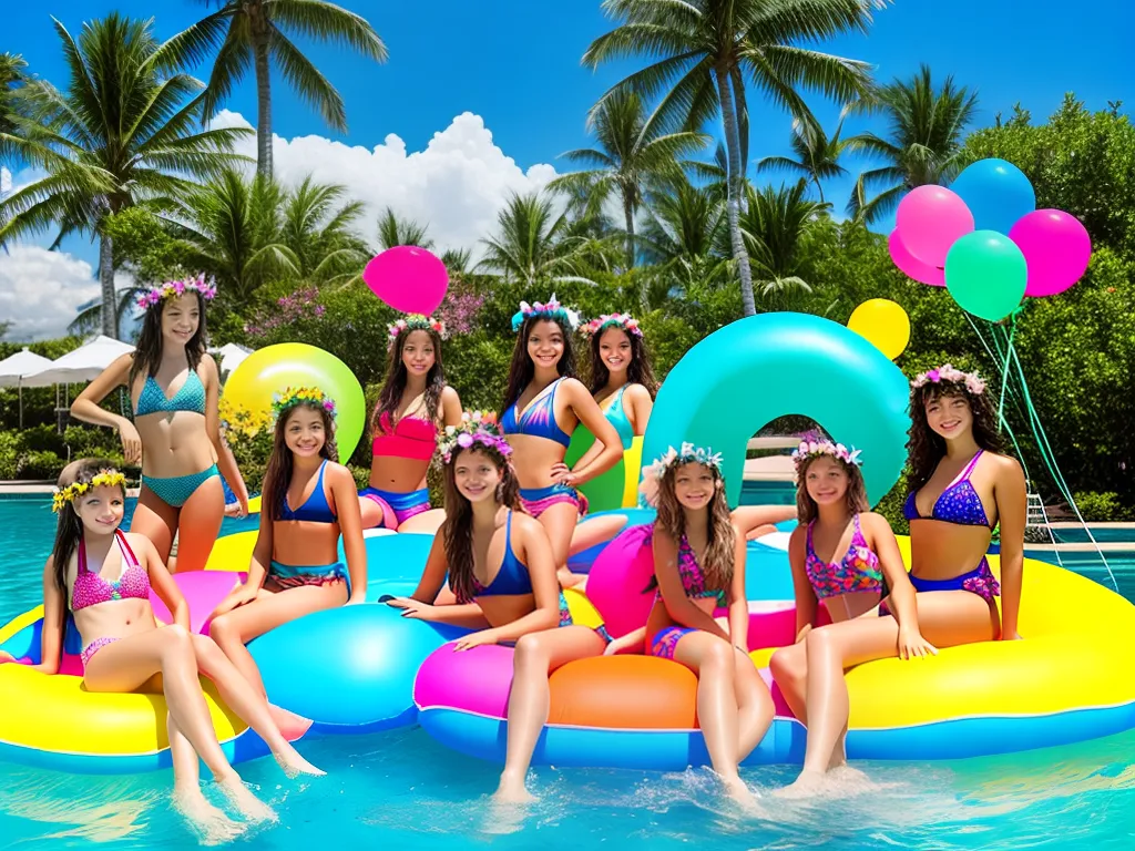 Imagens decoracao festa piscina tema sereias 2 Imagens decoracao festa piscina tema sereias 2