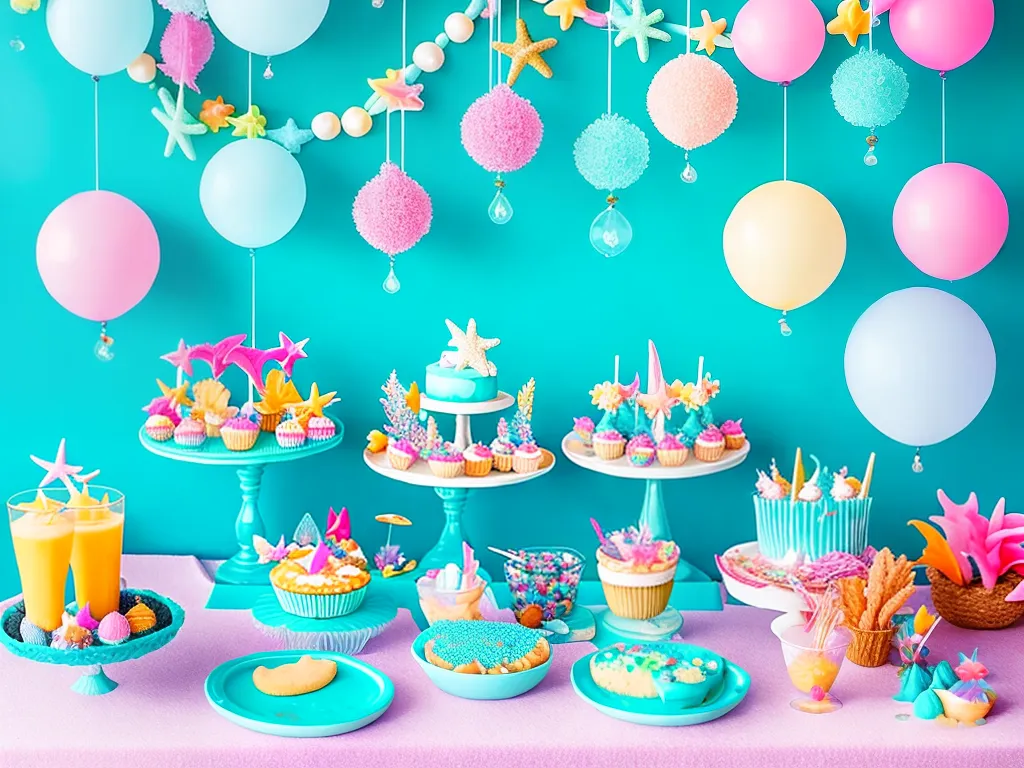 Imagens decoracao festa piscina tema sereias 3 Imagens decoracao festa piscina tema sereias 3