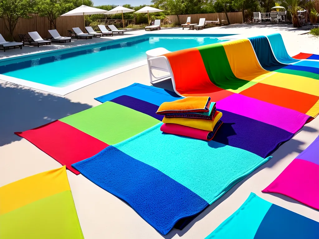 Imagens decoracao festa piscina toalhas 3