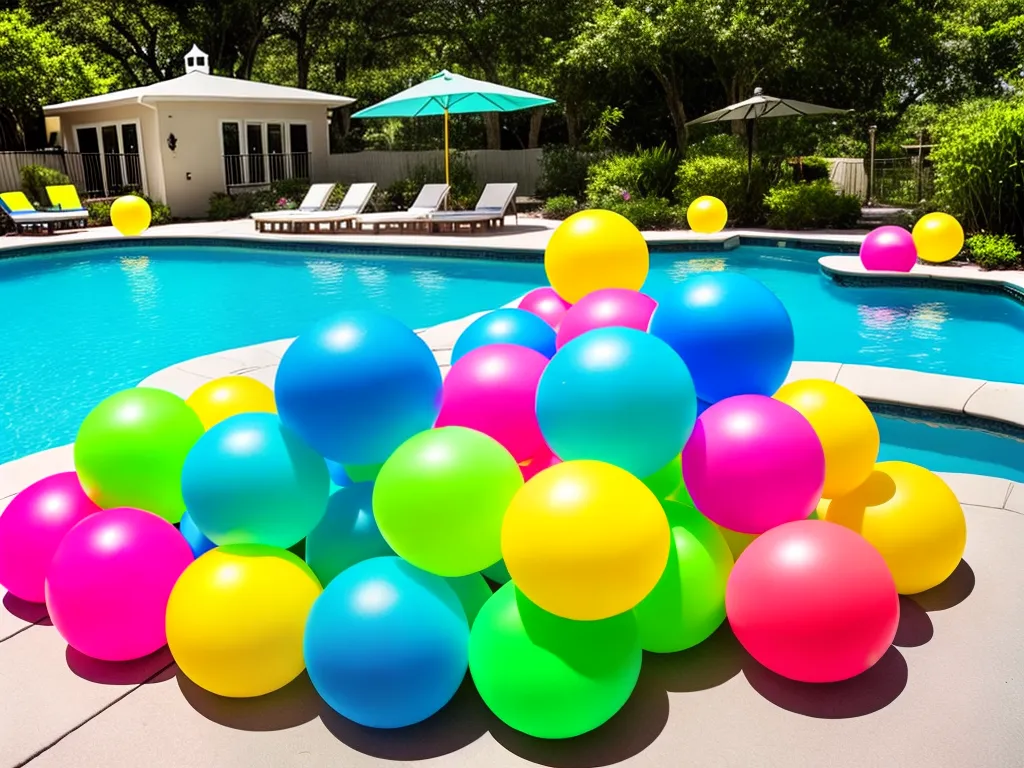 Imagens decoracao festa piscina toalhas