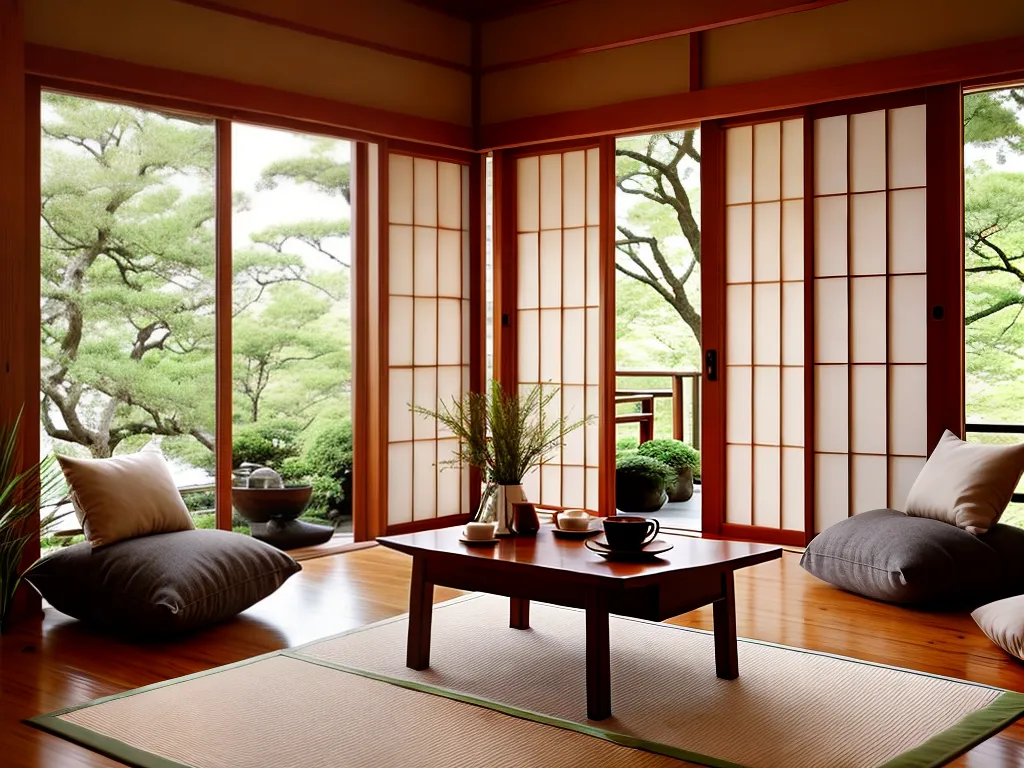 Imagens decoracao japonesa tatames futons sala 2