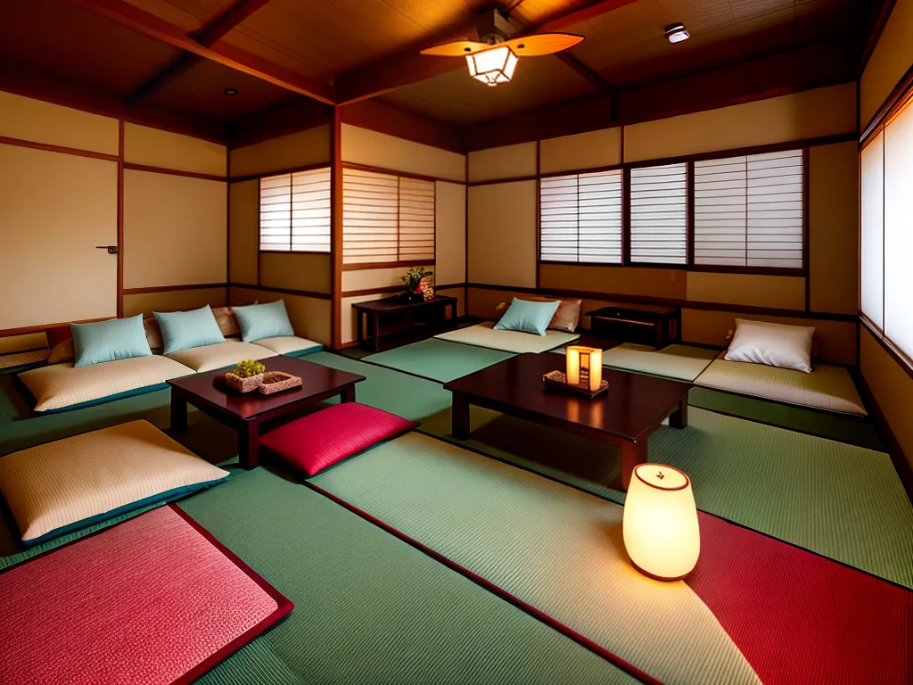 Imagens decoracao japonesa tatames futons sala 3