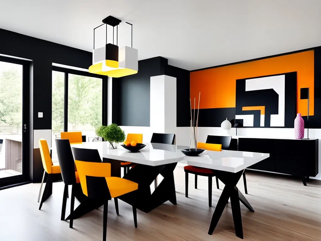 Imagens decoracao salas jantar estilo cubista 4 1