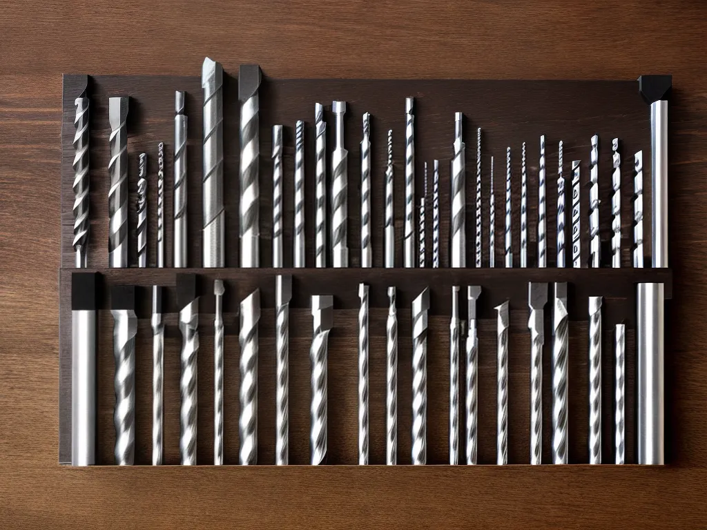 Imagens escolhendo brocas para diferentes materiais